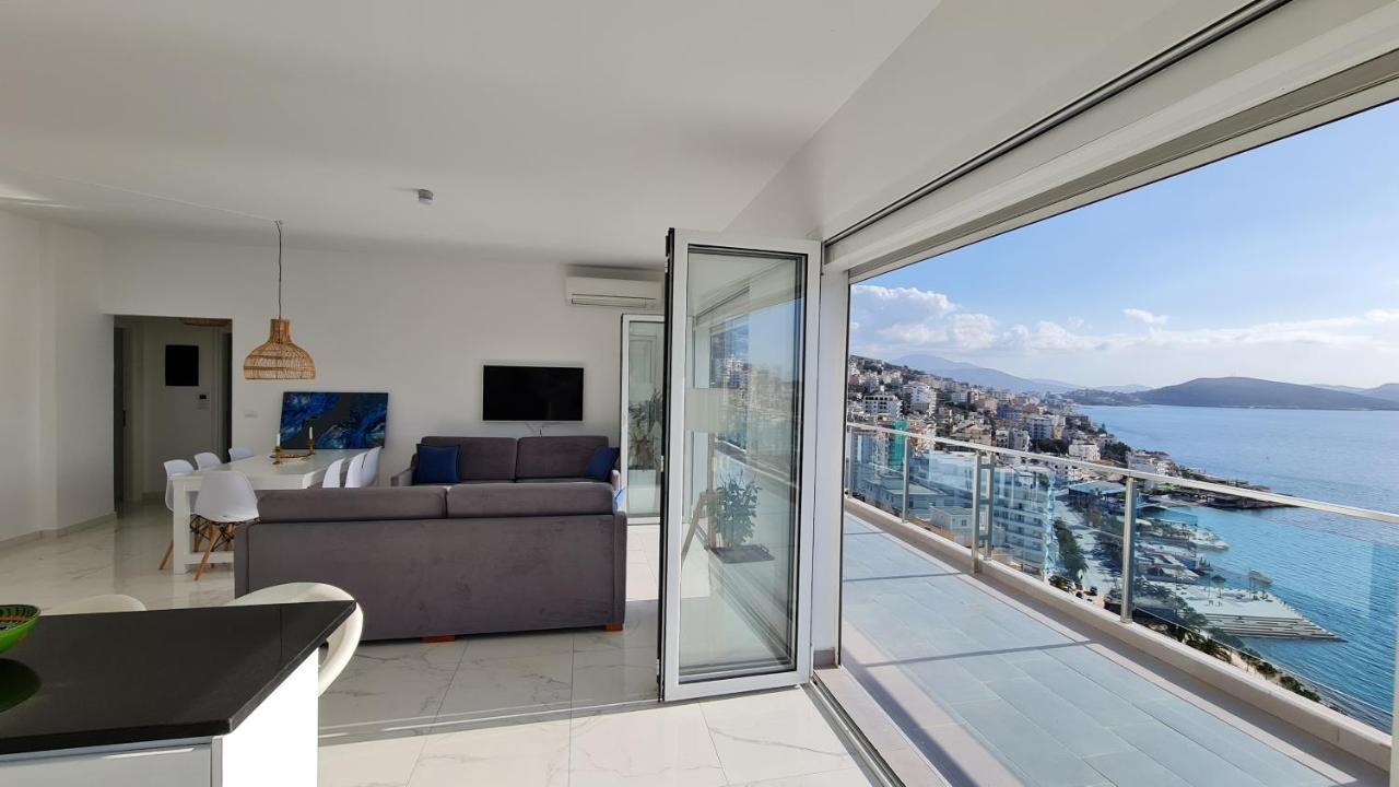 Rocknest Sea View Penthouse Apartment Sarande Exterior photo