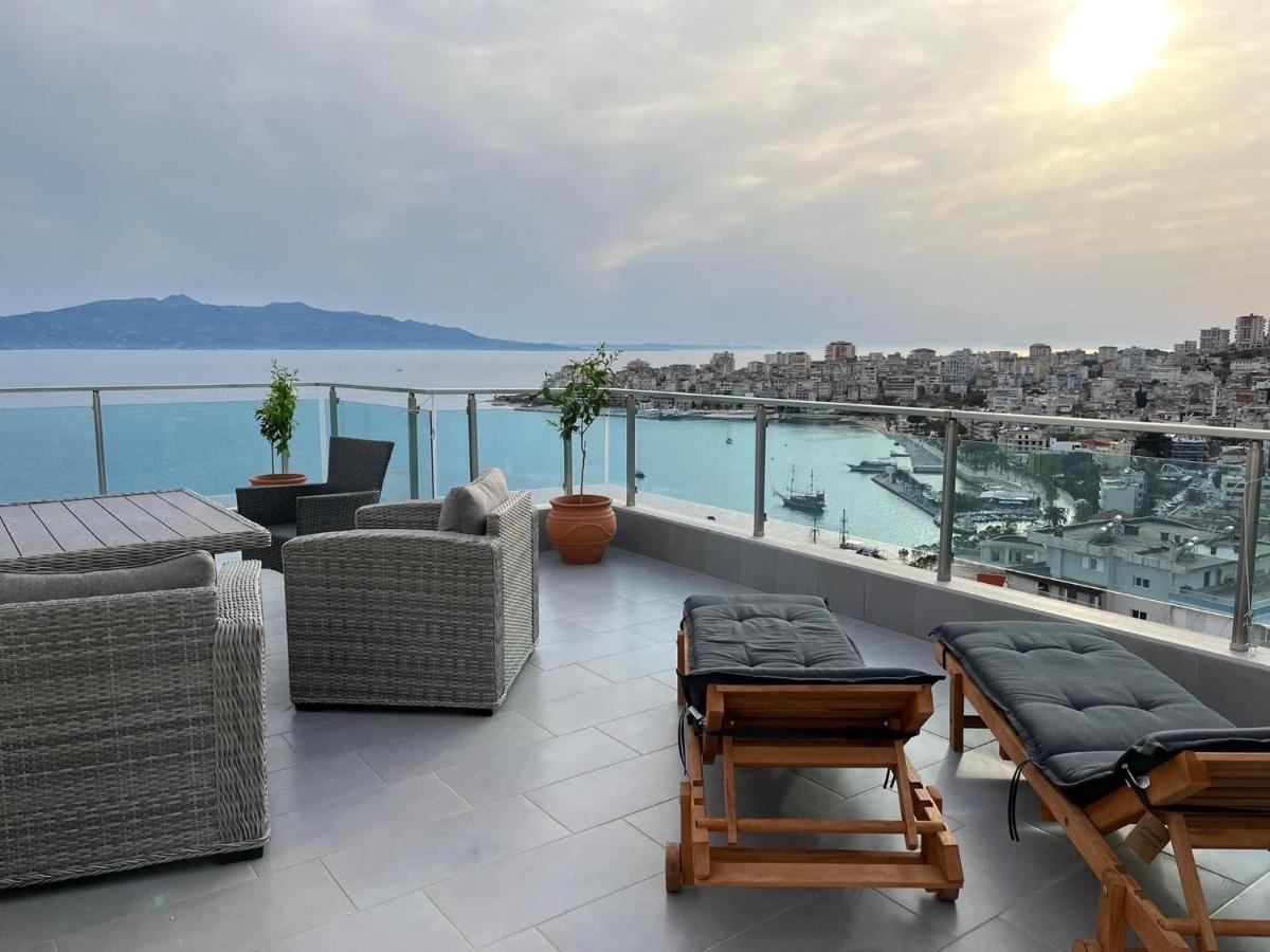 Rocknest Sea View Penthouse Apartment Sarande Exterior photo